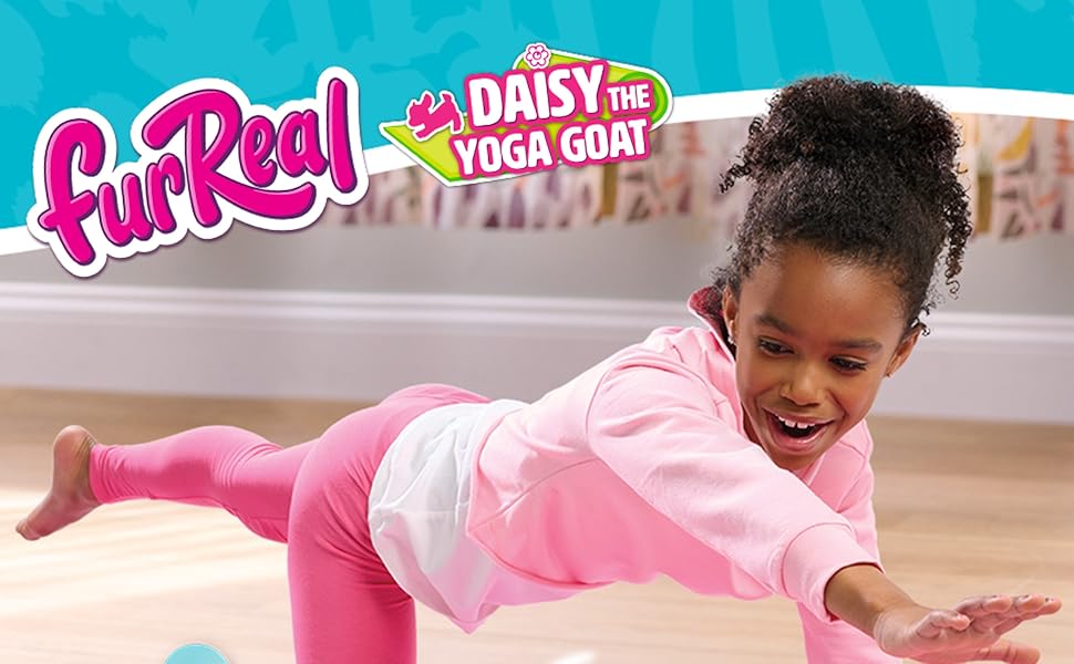 FurReal Daisy the Yoga Goat - Juguete interactivo de felpa