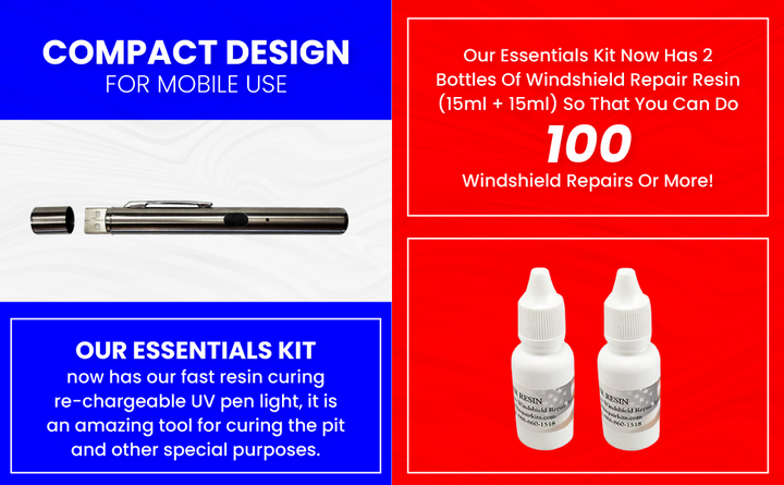 Kit de reparación de parabrisas americano  Sistema