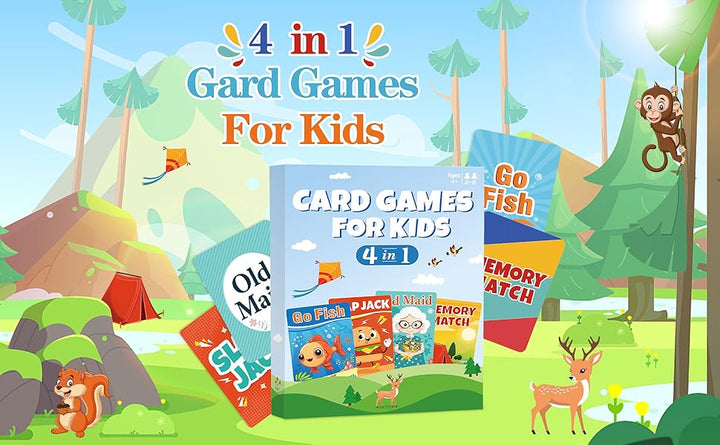 Etyishe Juegos de cartas para niños pequeños Go Fish Old