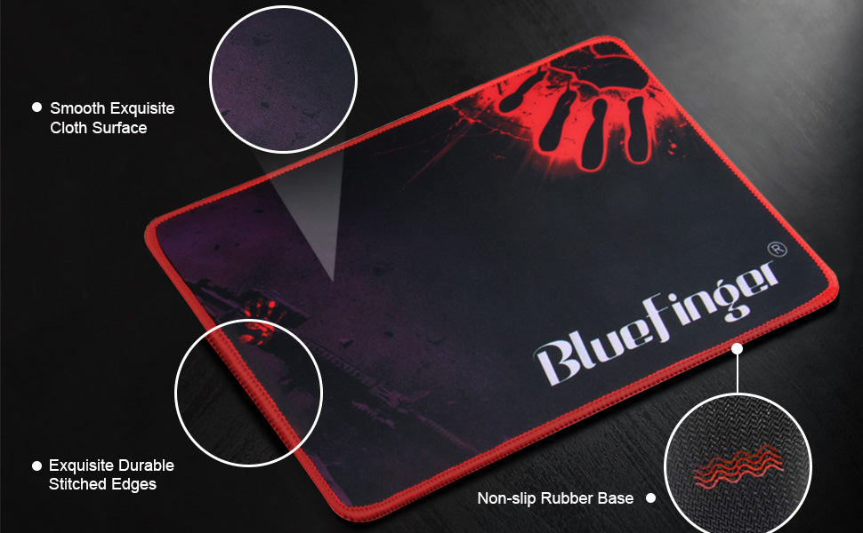 BlueFinger Combo de teclado RGB para juegos y mouse
