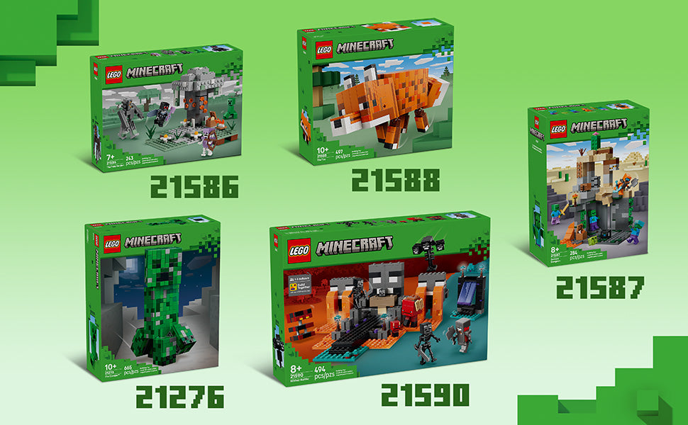 LEGO Minecraft Mini Biomes - Juguete de construcción y