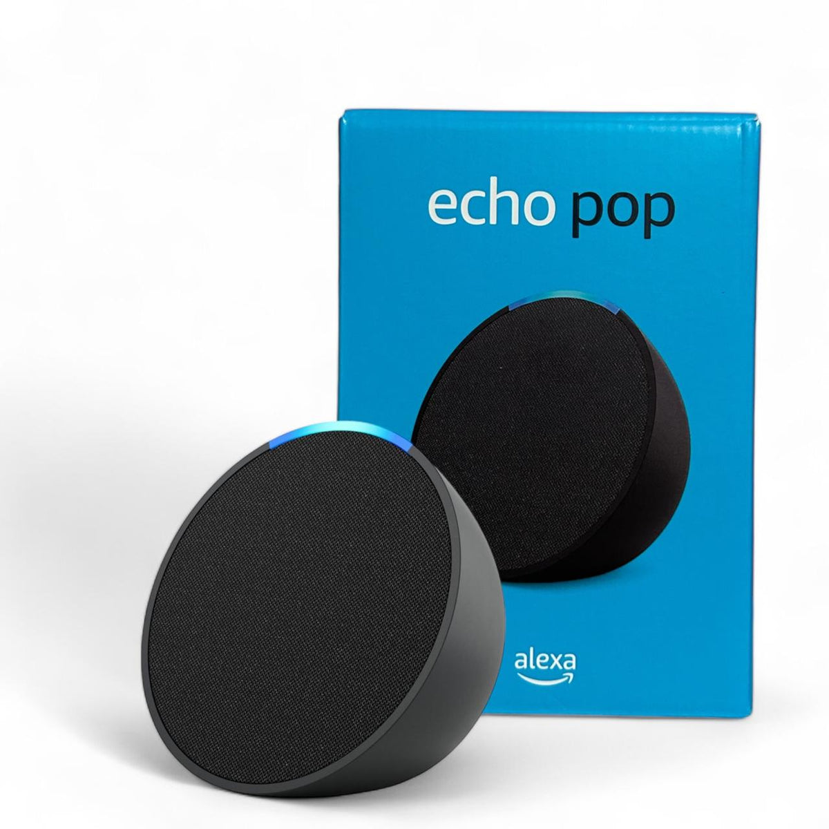 Amazon Echo Pop | Bocina inteligente y compacta con sonido definido y Alexa | Negro