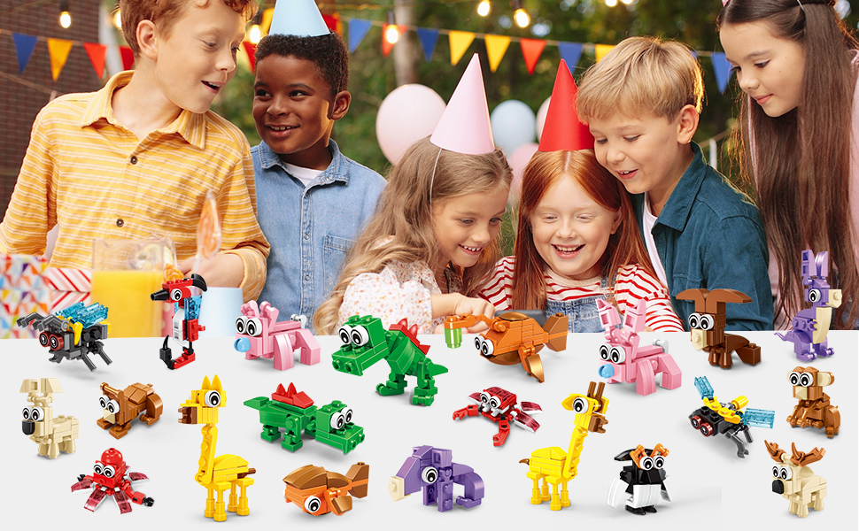 30 paquetes de recuerdos de fiesta de animales para niños