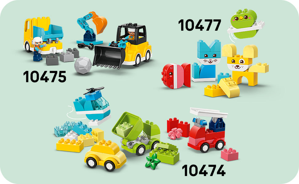 LEGO DUPLO - Camión de bomberos con manguera y juguete de