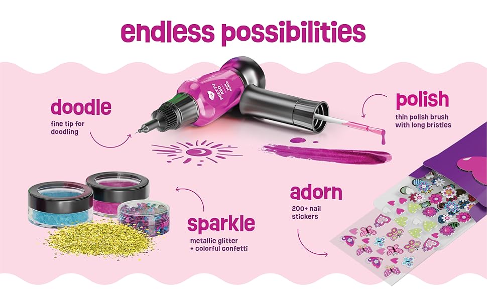Estudio de arte de uñas para niñas regalo de cumpleaños