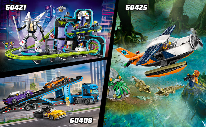 LEGO City Red - Juego de vehículos de juguete de autobús