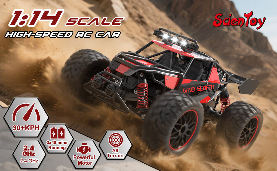 Scientoy Auto de control remoto 114 30KM/H de alta