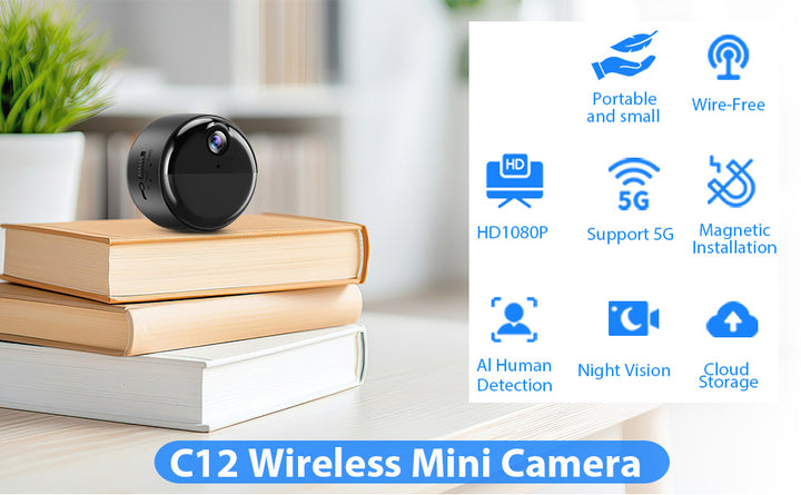 Mini cámara oculta 1080P pequeña cámara de niñera para