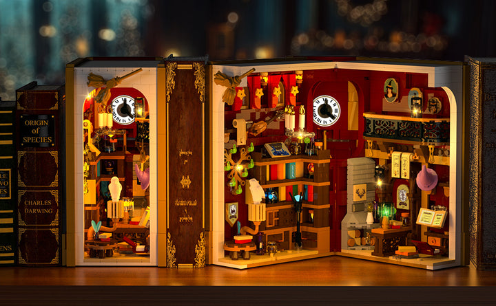 Juego de construcción Magic Booknook con luz LED 0142 in