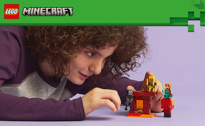 LEGO Minecraft The Nether Lava Battle Toy and Playset