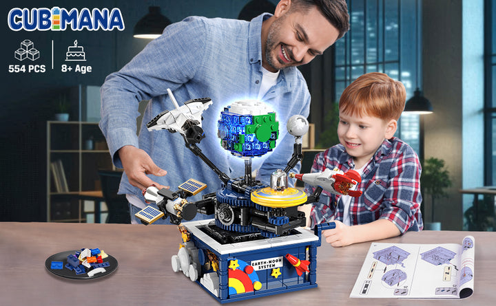 Juegos espaciales giratorios con luz planeta Juguetes de