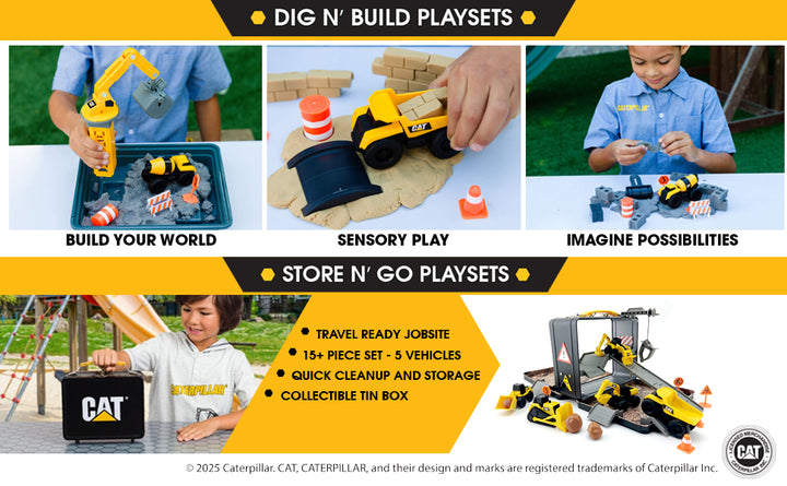 CAT Juguetes de construcción Store N Go Playset - La funda