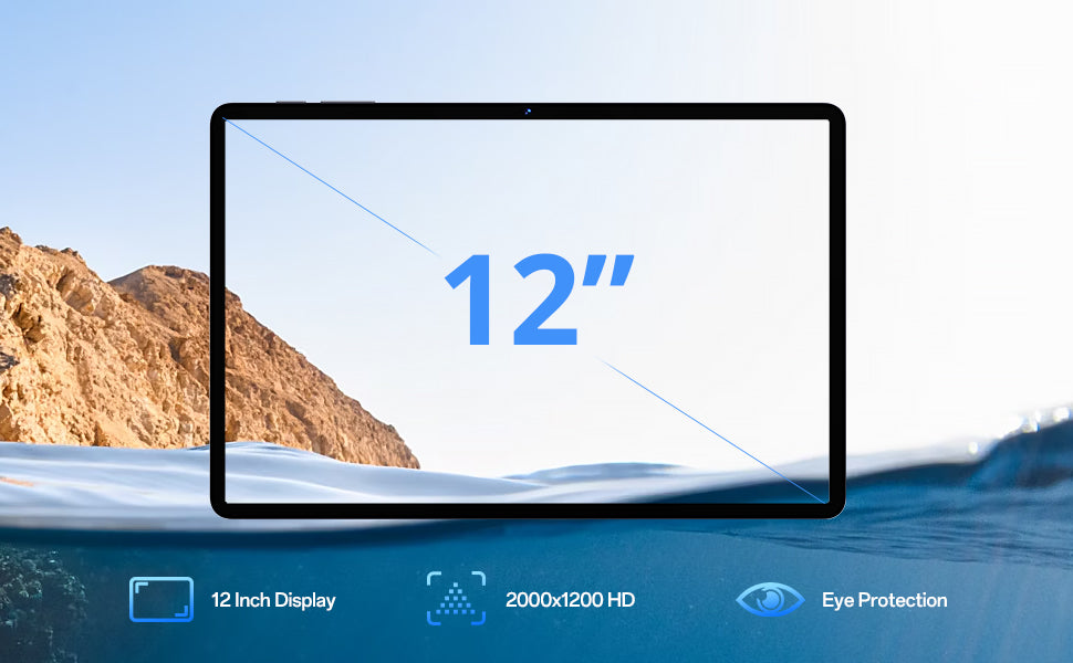 Tablet Android de 12 pulgadas con procesador Octa-Core