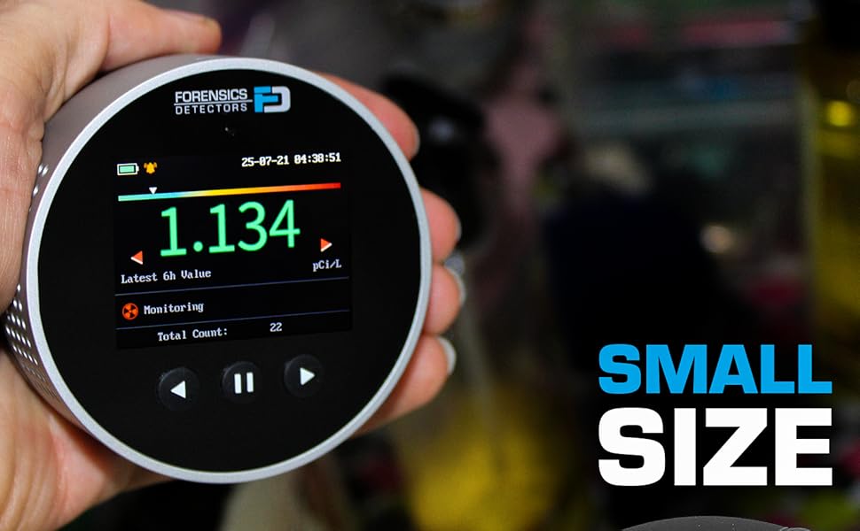 Detector de radón de Forensics Uso doméstico Sensor de