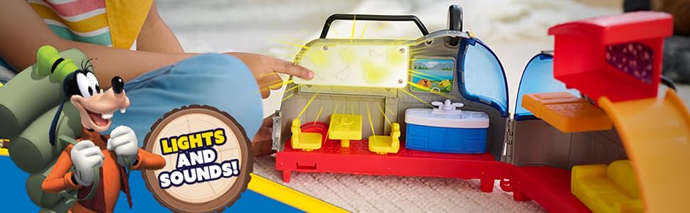 Disney Junior Mickey Mouse Happy Camper - Juego de luces y