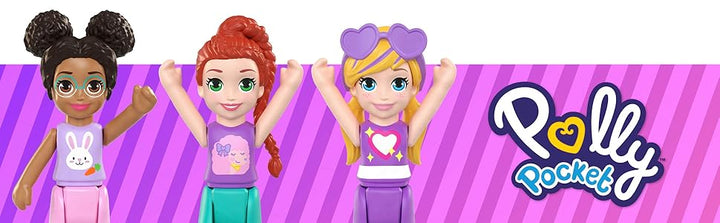 Polly Pocket x Peeps 6 micro muñecas y 2 juegos con 6