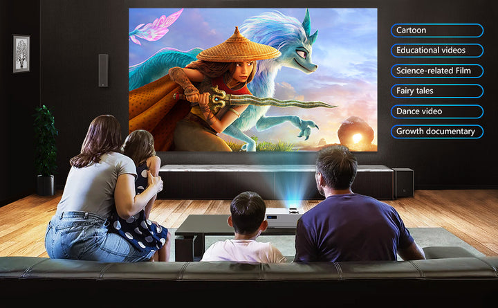 Proyector Native 1080P con WiFi y Bluetooth bidireccional