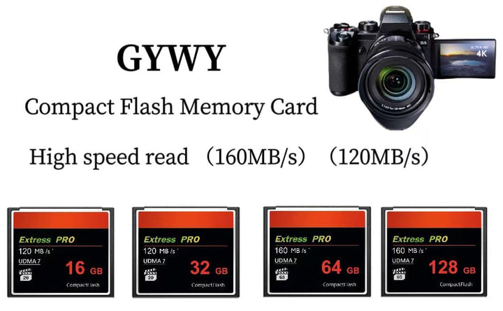 Velocidad UDMA de 32 GB hasta 120 MB/sfor Profesional