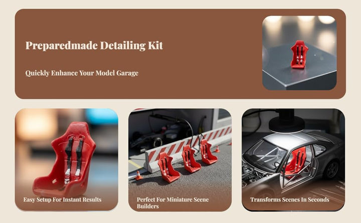 JISADER Modelo de garaje 3X escala 1/64 simulación juego