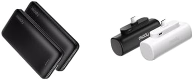 Miady Paquete de 4 cargadores portátiles a granel de 5000mAh + 1000...