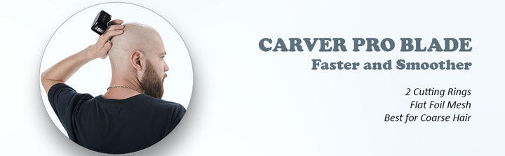Skull Shaver Carver PRO Cabeza de repuesto de 4 cuchillas
