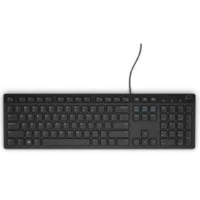 DELL - Teclado de escritorio con cable USB multimedia en