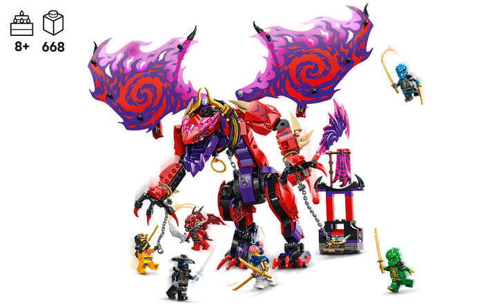 LEGO NINJAGO Thunderfang Dragon of Chaos - Juguete de