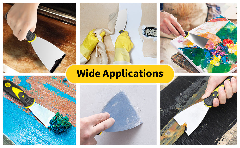 Juego de 4 cuchillos de masilla  raspador de pintura de