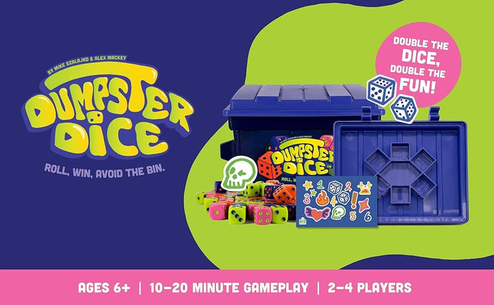 Big Discoveries Dumpster Dice Juego de dados familiares