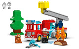 LEGO DUPLO - Camión de bomberos con manguera y juguete de