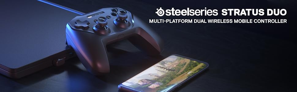 SteelSeries Stratus Duo - Controlador inalámbrico para