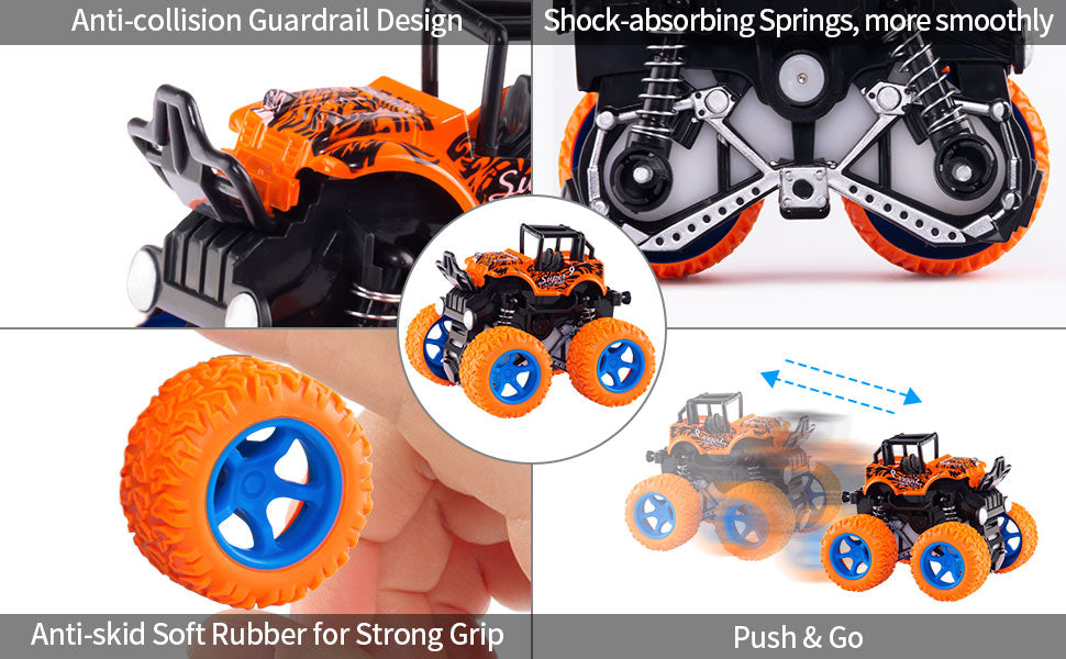 Monster Truck Toys - Autos de juguete accionados por