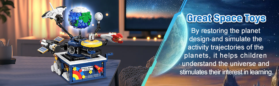 Juegos espaciales giratorios con luz planeta Juguetes de
