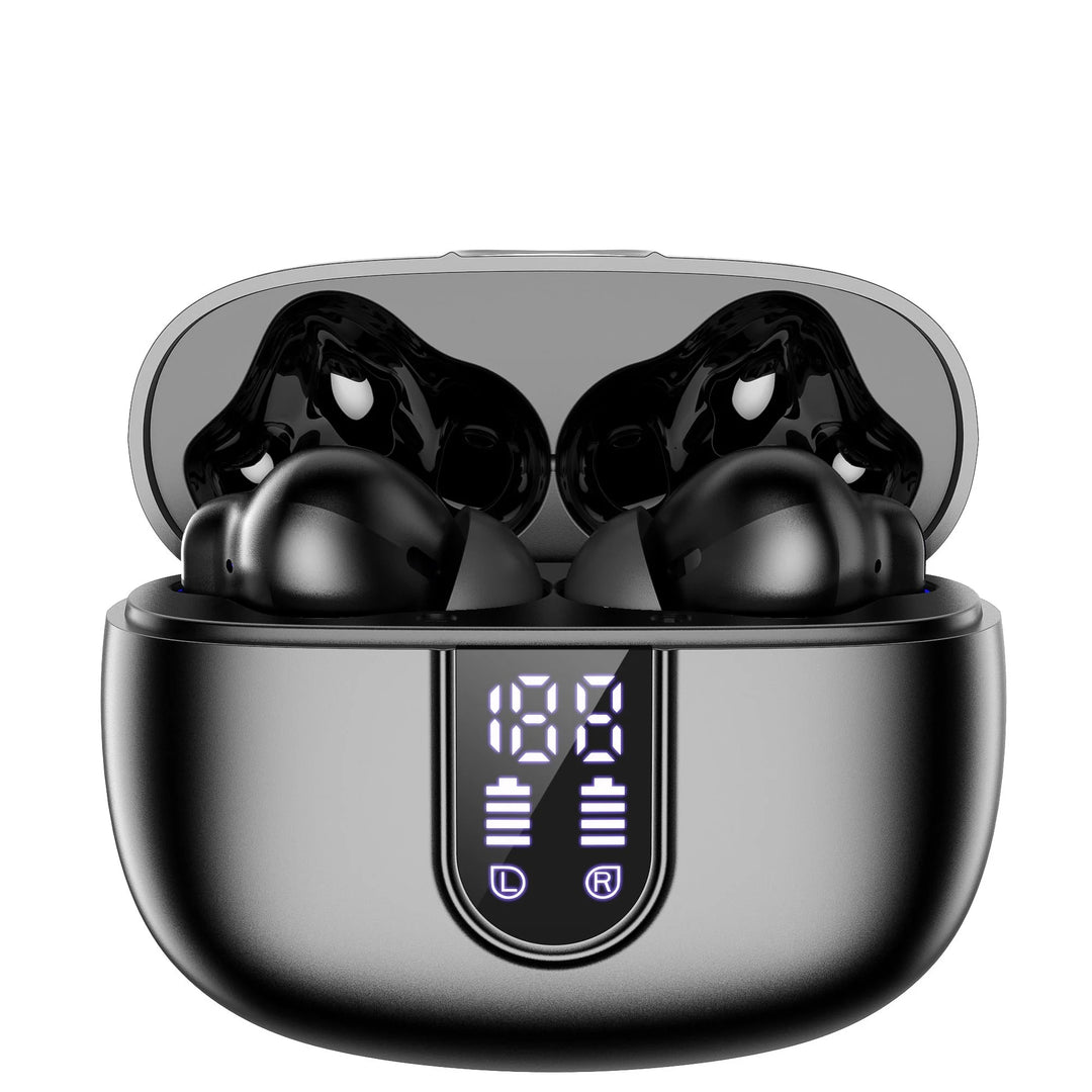 Wireless Earbuds Bluetooth 5.4 Headphones Deep Bass Hi-Fi Stereo Ear Buds In-Ear Earphones with Mic Clear Call, 60H Playtime Dual LED Display Ear Buds IPX7 Waterproof for Sports, Workout