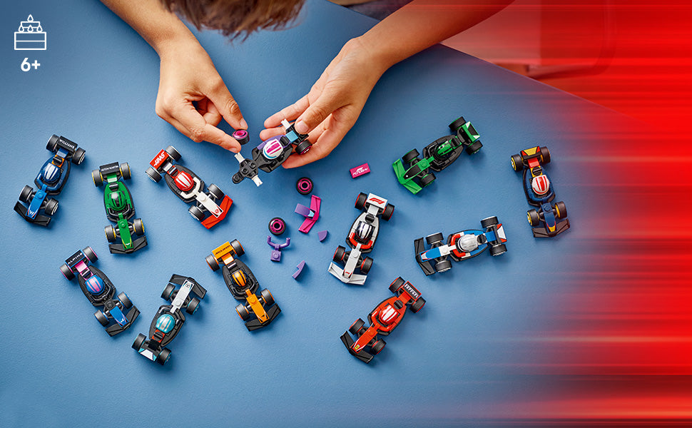 LEGO Coches de carreras coleccionables F1 paquete de 6