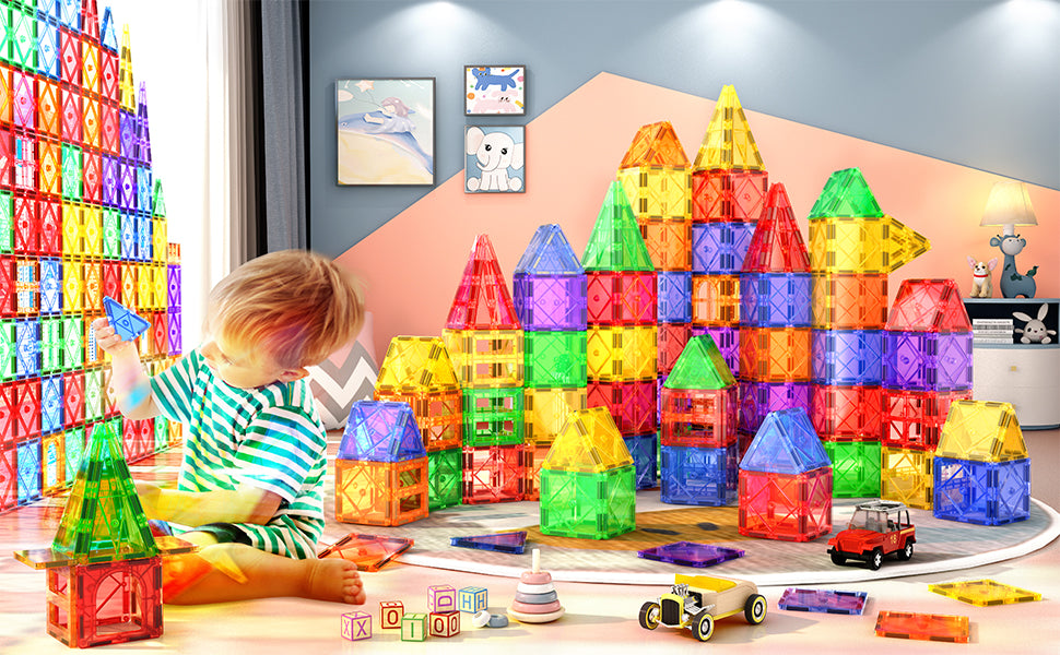 Soyee Bloques de construcción magnéticos para niños de 3 a