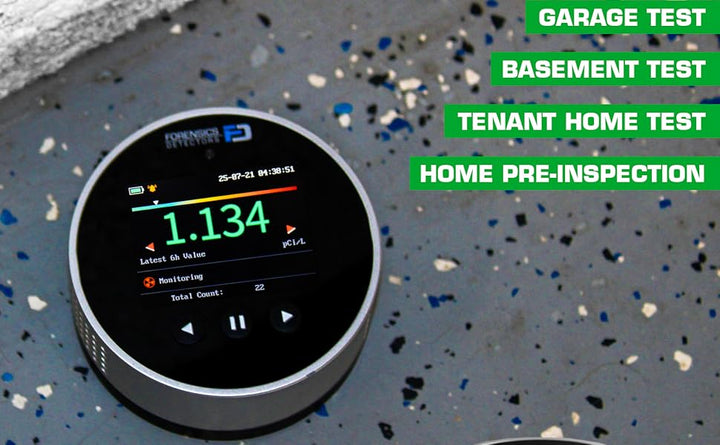 Detector de radón de Forensics Uso doméstico Sensor de