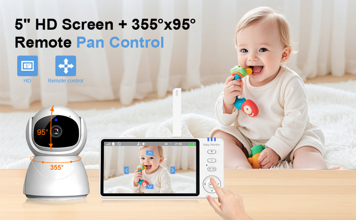 Monitor inteligente para bebés 720P pantalla LCD de 50