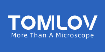 TOMLOV Microscopio de monedas 1000X con pantalla de 43