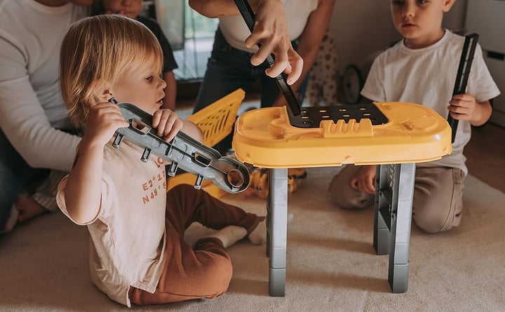 Banco de trabajo y juego de herramientas para niños