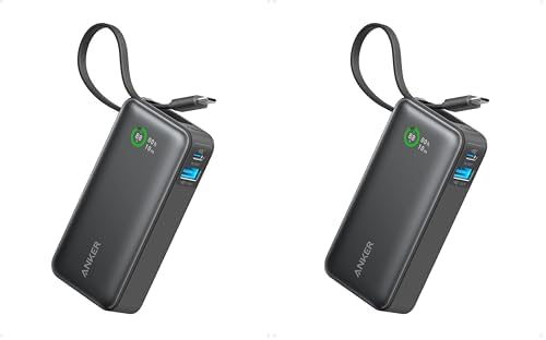 Anker Nano Power Bank, cargador portátil de 10,000 mAh con cable US...