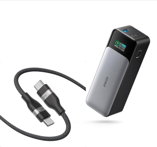 Anker Cable Nano USB C, 240 W, cable trenzado multicolor flexible d...