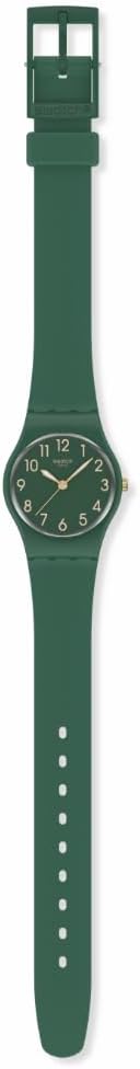 Swatch Señora Reloj de mujer Casual Polímero Cuarzo Verde Impermeable Notas de Pecan