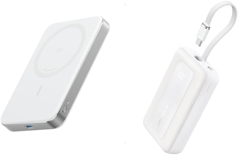 Anker MagGo Power Bank, batería magnética ultrafina de 10,000 mAh,...