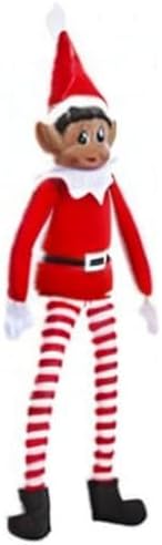Peluche de elfo navideño que se comporta mal muñeca larga