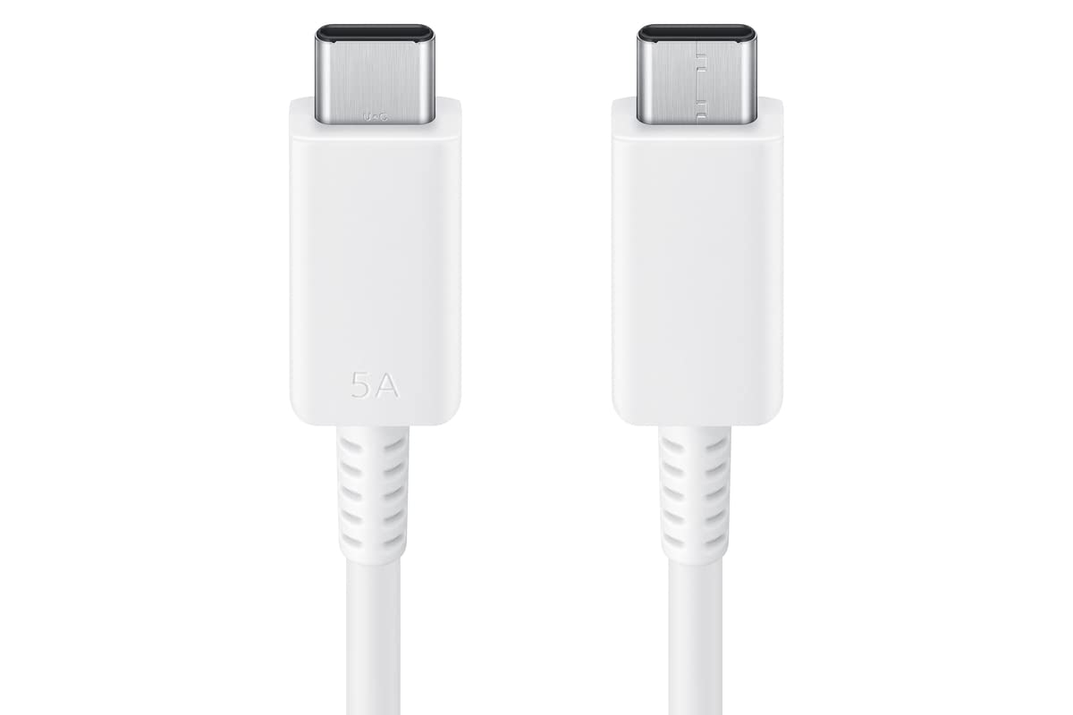 Samsung Cable tipo C tipo C de 1.8 m (5A), blanco