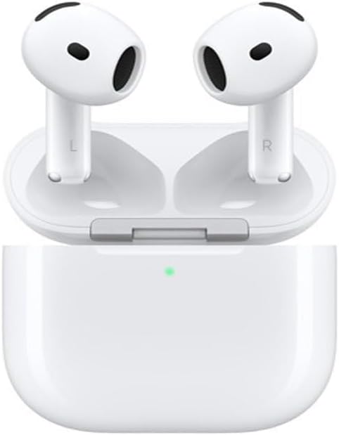 Apple Auriculares inalámbricos AirPods 4, auriculares Bluetooth, co...