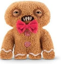 ZURU Fuggler Festive Fuggs Peluche Suave de 9 pulgadas, Juguete de Animal de Peluche de Monstruo Feo con Dientes Similares a los Humanos, Tema Navideño Multicolor (Pan de Jengibre)