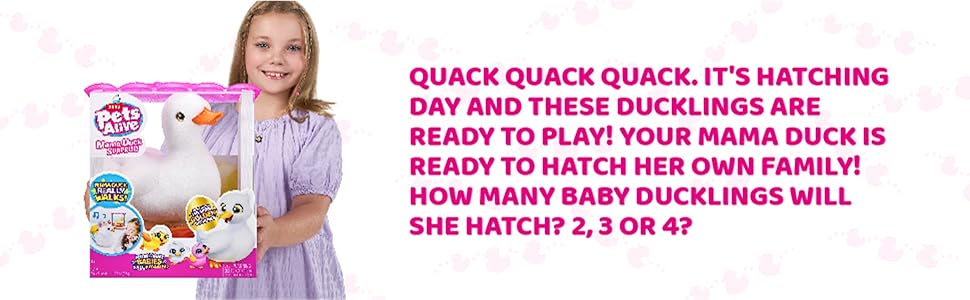 Pets Alive Mama Duck Surprise de ZURU 4 huevos sorpresa