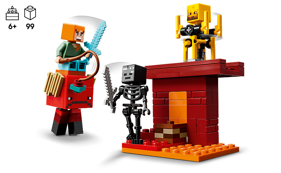 LEGO Minecraft The Nether Lava Battle Toy and Playset